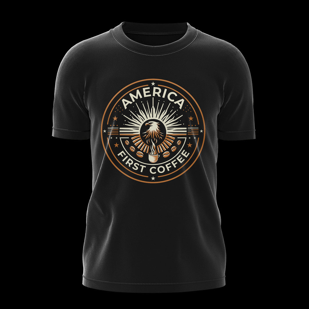 AFC T Shirt Black T- Shirts America First Coffee S Classic