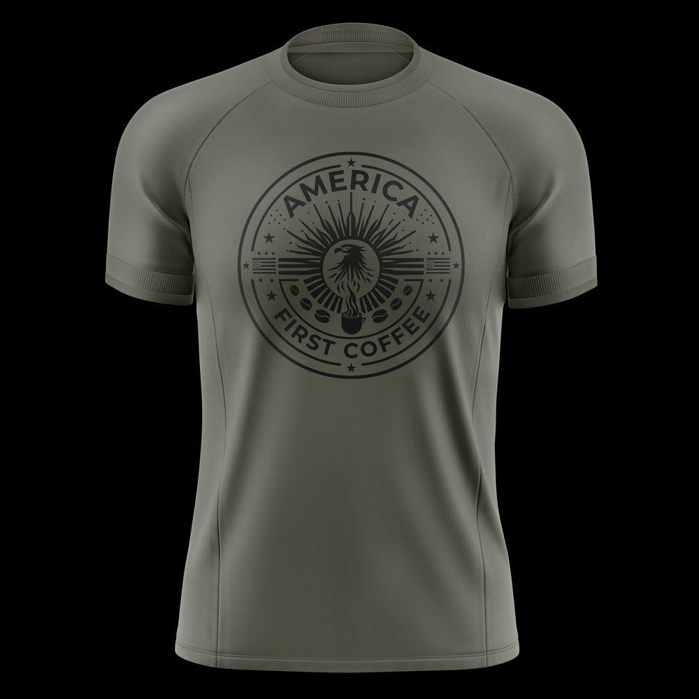 AFC T Shirt Green T- Shirts America First Coffee