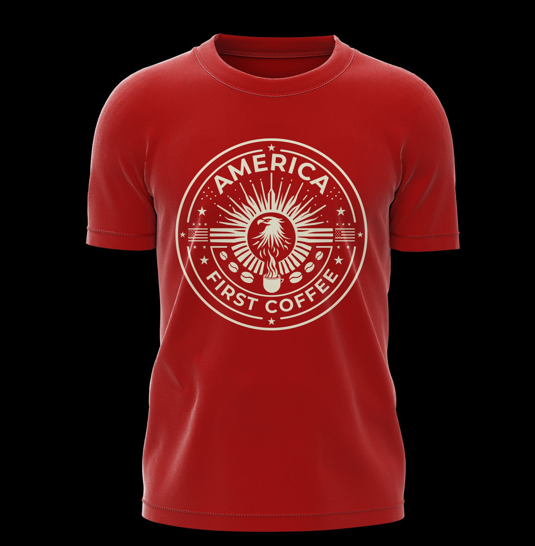 AFC T Shirt Red T- Shirts America First Coffee